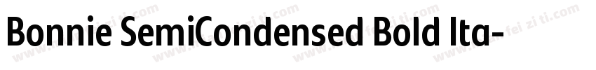 Bonnie SemiCondensed Bold Ita字体转换